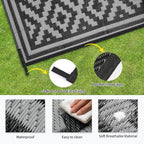 Outdoor Patio Plastic Straw Rug - Image 6