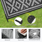 Outdoor Patio Plastic Straw Rug - Image 6