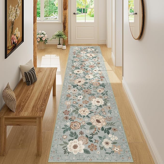 DUKINO 2x8 Runner Rug for Hallway, Washable Kitchen Runner Rug - Image 3