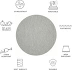 SAFAVIEH Outdoor Round Rug 6'7" - Image 5