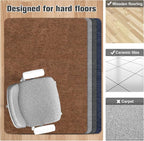 Placoot Desk Chair Mat for Hardwood Floor Corduroy Surface 1/6" Thick 55"x35" - Image 2