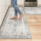 GENIMO Kitchen Rugs Non Slip Washable, Cushioned Standing Mat, Kitchen Runner by GENIMO