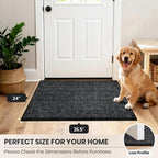 PURRUGS Dirt Trapping Door Mat 24" x 35.5", Non-Slip Machine Washable Entry Rug - Image 8
