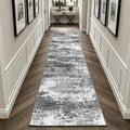 2x10 Hallway Runner Rug Non Slip Washable Grey Entryway Rug Runner by Acapet