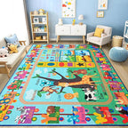 Kids Rug for Playroom, 6x9 ABC Educational Carpet for Classroom, Fun Alphabet by Unknown