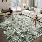 Rugflix 5x7 Area Rugs for Living Room, Washable Large Rug Stain-Resistant Low by RugflixAreaRugs