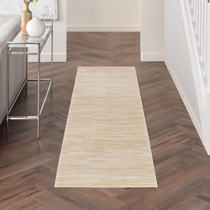 Nourison Home Nourison Essentials Ivory Gold 2'2" x 7'6" Area Rug by NourisonHome