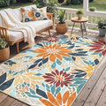 GENIMO Indoor Outdoor Area Rug 6'x9', Machine Washable Rugs by GENIMO