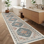 Madane Hallway Runner Rug 2'6''x12' Kitchen Runner, Non Slip Vintage Runners - Image 4