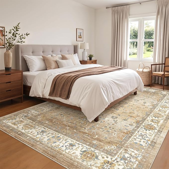 befbee 5x7 Area Rugs for Living Room, Stain Resistant Washable Rug, Non-Slip - Image 7