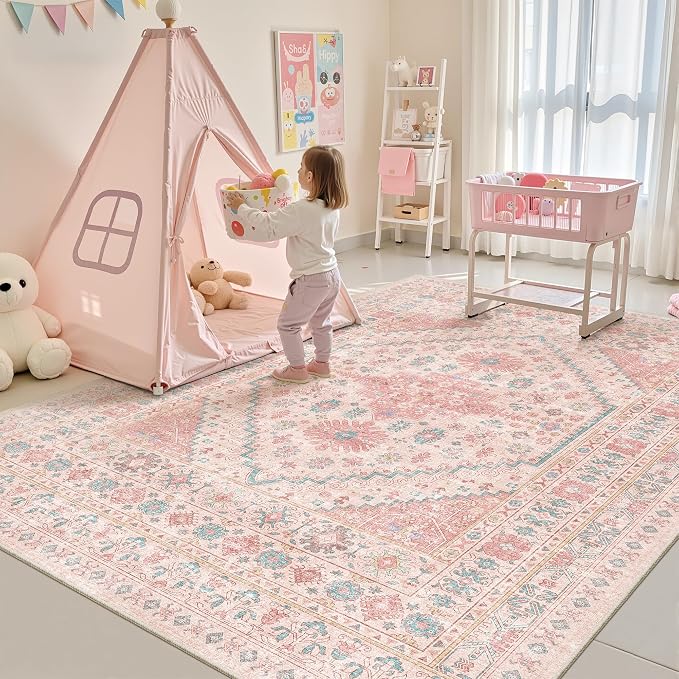 zesthome Pink Rug - Image 4