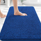 OLANLY Bathroom Rugs 30x18, Extra Soft Absorbent Chenille Bath Rugs, Rubber by OLANLY
