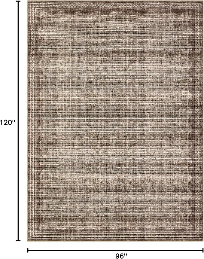 GarveeHome Scalloped Washable 8x10 Rug - Image 2