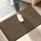 BEQHAUSE Dirt Trapper Door Mat 17" x 30", Non-Slip Doormats Washable Entryway by BEQHAUSE