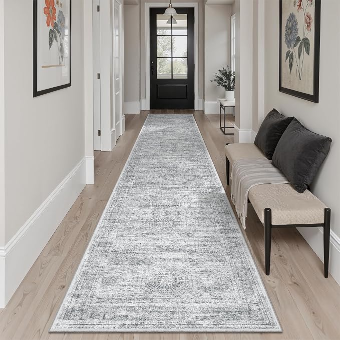 Soalmost Runner Rug 2x12 Washable Non-Slip Hallway Runner Rugs - Image 2
