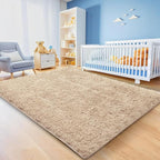 6x9 Beige Area Rugs for Living Room, Large Fluffy Shag Rug for Bedroom Boys - Image 4