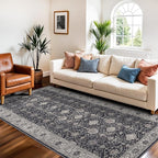 Washable 3x7 Entryway Runner Rug: Farmhouse Wide Kitchen Rug Soft Water - Image 4