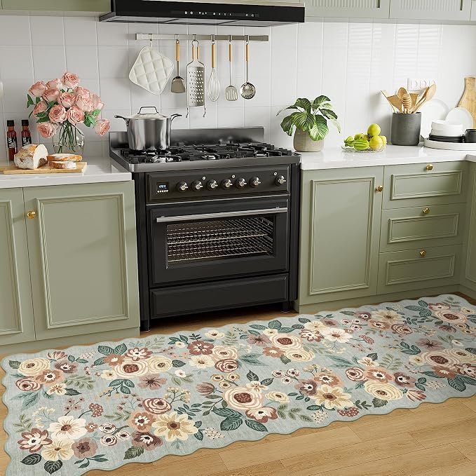 DUKINO 2x10 Runner Rug for Hallway, Washable Kitchen Rug - Image 3