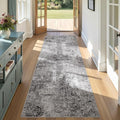 DMOYEST Washable Runner Rug for Hallway: 3x8 Neutral Modern Abstract Low Pile by DMOYEST