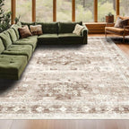Washable Farmhouse Living Room Rug, 10x14 Area Rugs - Image 3