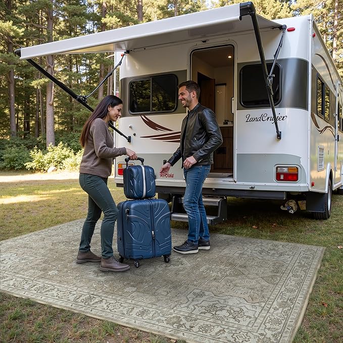 GENIMO Outdoor & Indoor Area Rug 4'x6', Waterproof, Non-Shedding, Easy Cleaning - Image 4