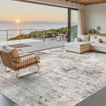 Soalmost 9x12 Area Rugs for Living Room, Non Slip Machine Washable Vintage Rugs by Soalmost