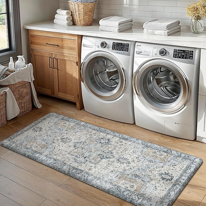 GENIMO Kitchen Mats for Floor 2PCs, Washable Anti Fatigue Mat for Cushioned - Image 6