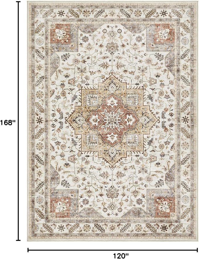 Vintage Living Room Area Rug 10x14 - Image 2
