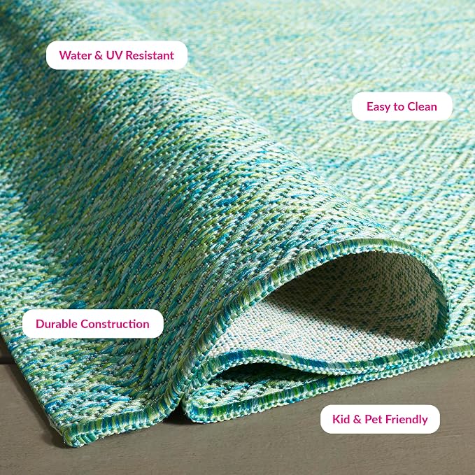 SAFAVIEH Washable Rug Outdoor Courtyard Collection - Image 3