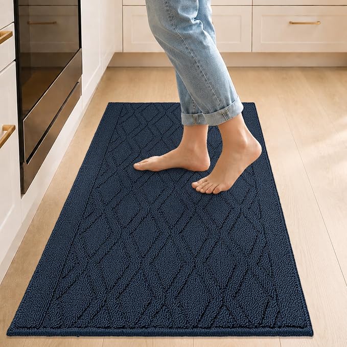 COSY HOMEER Kitchen Rugs 24"x35" Non-Slip Washable Kitchen Mats by COSYHOMEER