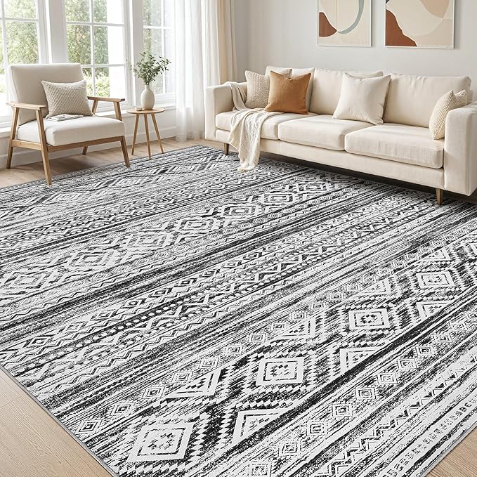 cotiled 6x9 Area Rugs Living Room Rug: Washable Boho Rugs by COTILED