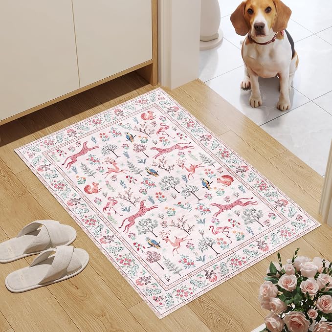 DUKINO 2x3 Rug, Washable Animal Rugs - Image 3