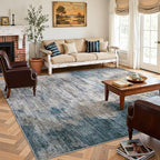 DMOYEST 9x12 Area Rug for Living Room, Washable & Non Slip Large Indoor Carpet - Image 4