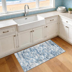 Runners for Hallways Ultra Non-Slip 2x4 Washable Kitchen Rug Abstract Tear and - Image 9
