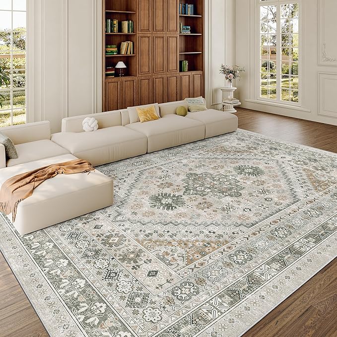 zesthome 8x10 Area Rugs for Living Room, Non-Slip Backing Washable Rugs - Image 4