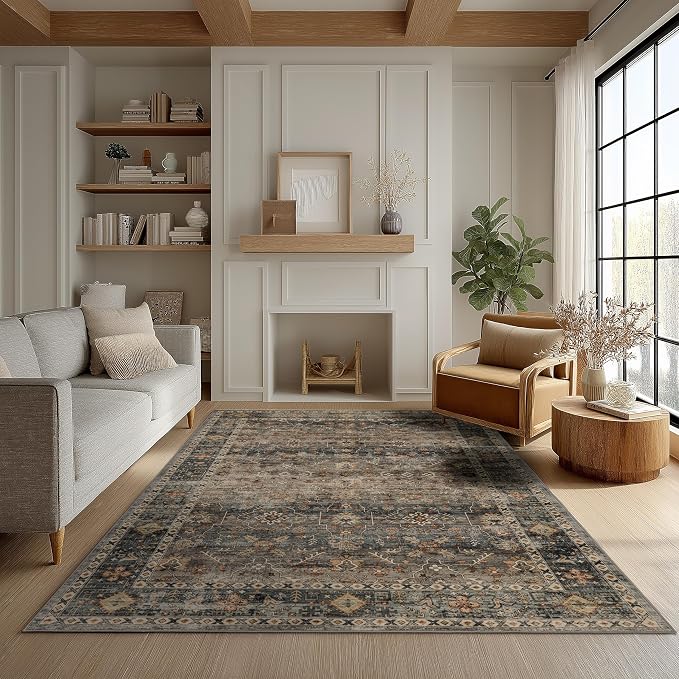 Ruaruarug Washable Area Rug 5x7 by Ruaruarug