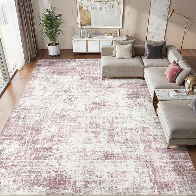 Washable 8x10 Area Rug for Living Room by COTILED