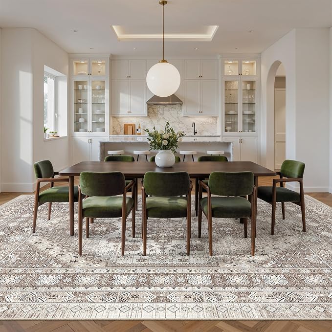 befbee 9x12 Area Rug, Ultra-Thin Washable Rugs - Image 7