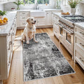 3x4 Washable Entryway Rug – Non-Slip Modern Abstract Small Area Rug by BYYVOORugsforYourHome