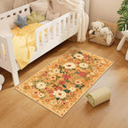 DUKINO 2x4 Rug for Entryway, Washable Kitchen Floral Runner Rug - Image 6