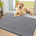 Smiry Dog Door Mat for Muddy Paws 36x24, Absorbent Dirt Trapper, Non-Slip by Smiry