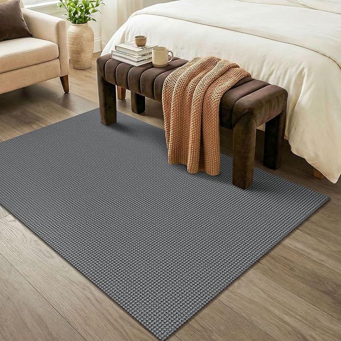 KOZYFLY Washable 4x6 Entry Woven Area Rug, Braided Throw Rugs - Image 8