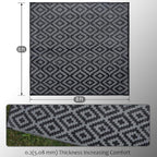 SAND MINE Waterproof Outdoor Rug, Plastic Reversible Rug, Modern Area Rug - Image 2