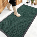 OLANLY Front Door Mat Outside Entrance 47x23, Heavy Duty Sturdy Natural Rubber by OLANLY