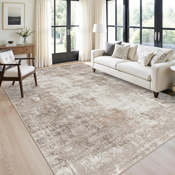 Washable 7x10 Area Rug for Living Room– Soft Non-Slip Carpet for Bedroom Dining by ZHXXUJ