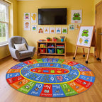 KC Cubs Multi Color Letter Print Power-Loomed ABC Alphabet, Numbers and Shapes - Image 3