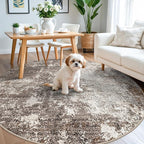 Round Rug Washable Non-Slip 6ft - Image 3