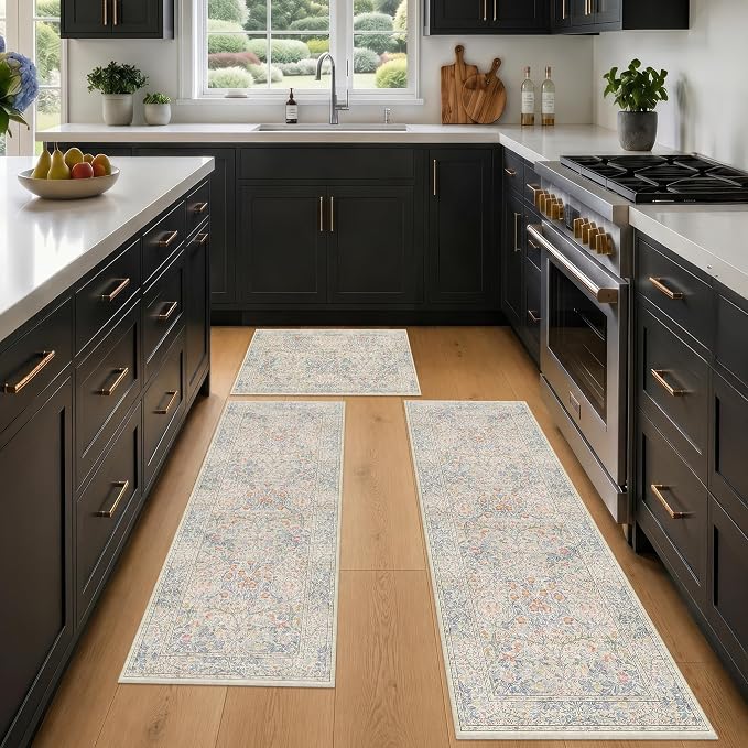 JTJ Washable Kitchen Rugs Sets of 3, Soft Low-Pile Floor Rug - Image 5