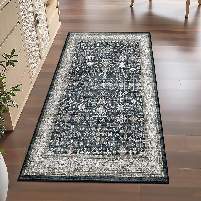 Large 3x5 Entryway Rug Indoor Ashen - Image 9