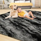 Tepook Soft Fluffy Rugs for Bedroom, 4x6 Area Rug for Living Room, Modern - Image 4